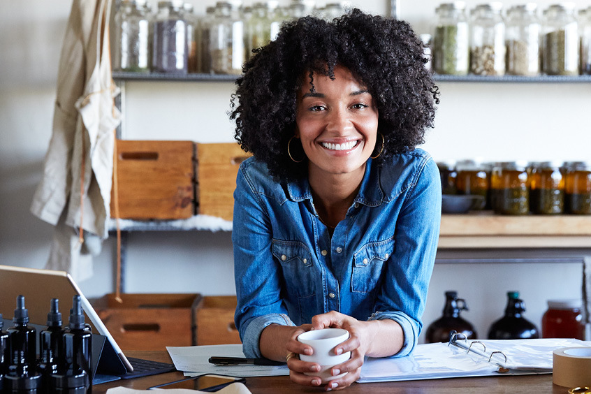 Female business owner