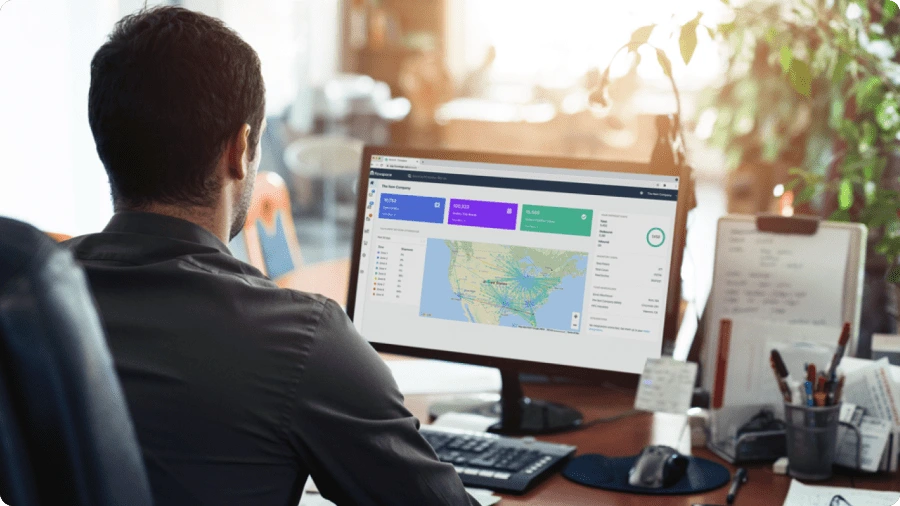 Man Using Flowspace Software