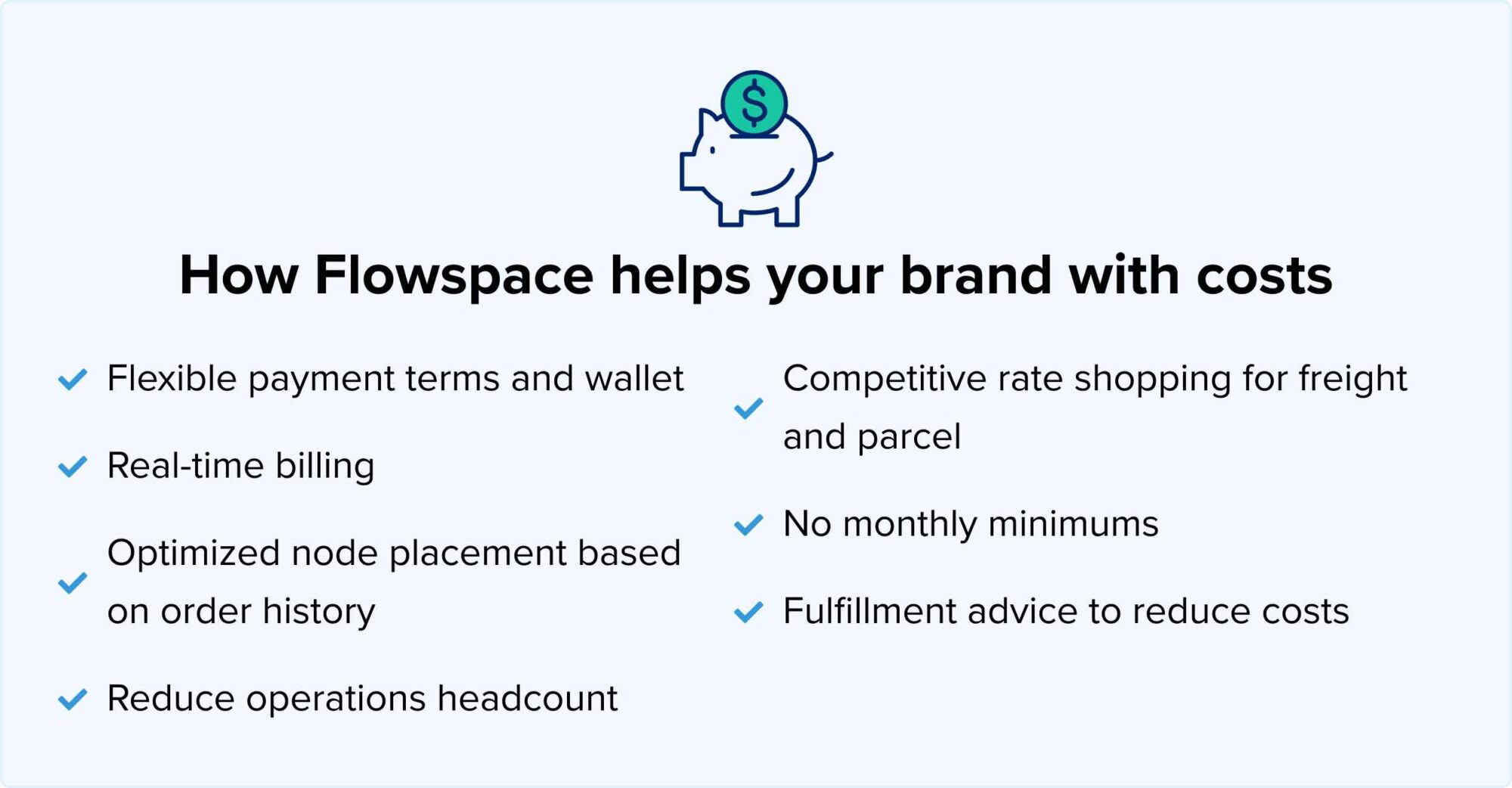 How Flowspace helps your brand with costs